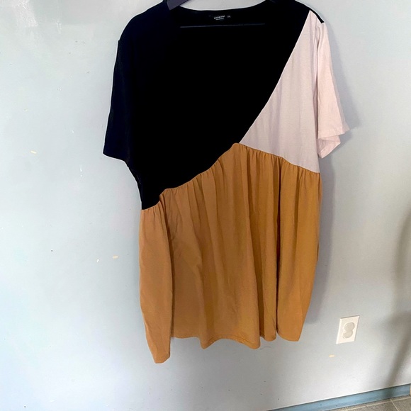 Shein Colorblock Tee Dress - Picture 2 of 6